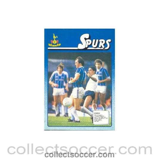 1983 - Tottenham Hotspur v Everton official programme 17/09/1983 Canon League - Collect Soccer