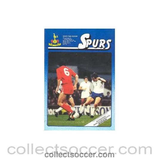 1983 - Tottenham Hotspur v Queen's Park Rangers official programme 26/11/1983 Canon League - Collect Soccer