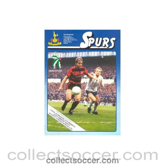 1983 - Tottenham Hotspur v Southampton official programme 10/12/1983 Canon League - Collect Soccer