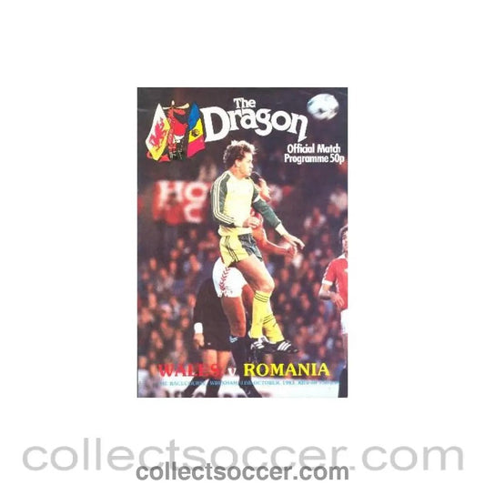 1983 - Wales v Romania official programme 12/10/1983 - Collect Soccer