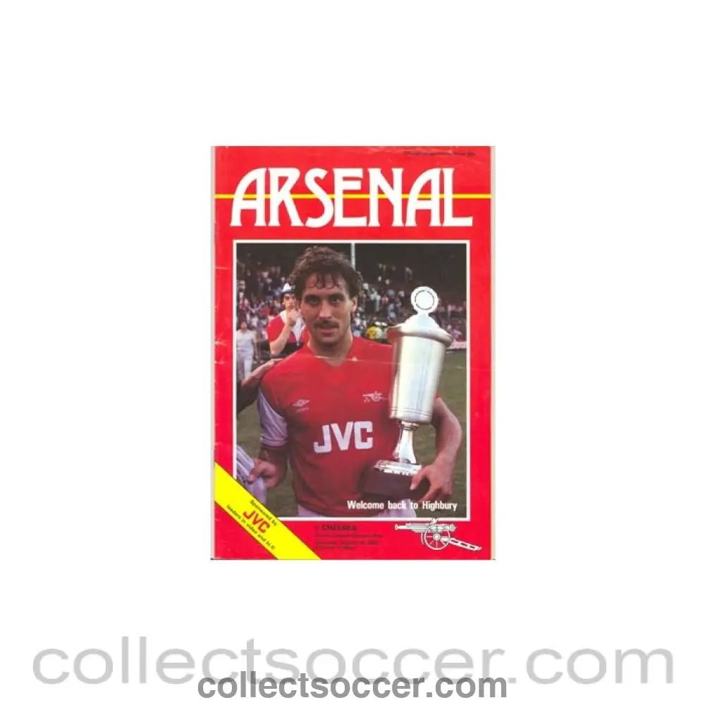 1984 - Arsenal v Chelsea official programme 25/08/1984 - Collect Soccer