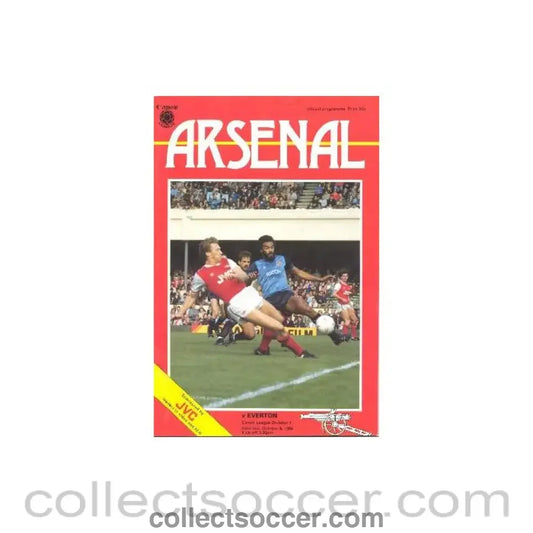 1984 - Arsenal v Everton official programme 06/10/1984 Canon League