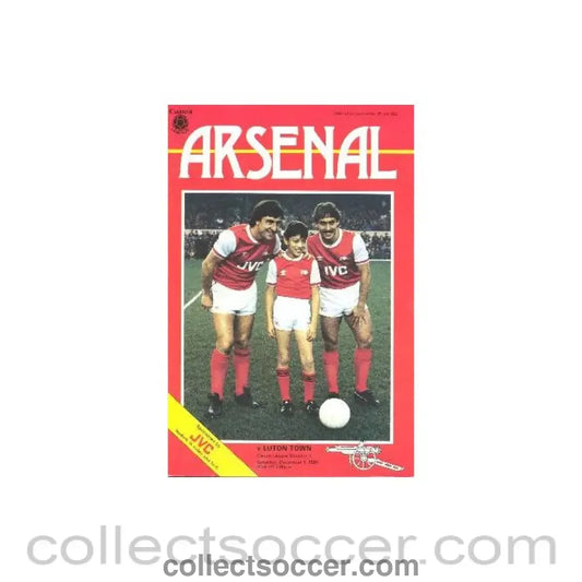 1984 - Arsenal v Luton Town official programme 01/12/1984 Canon League