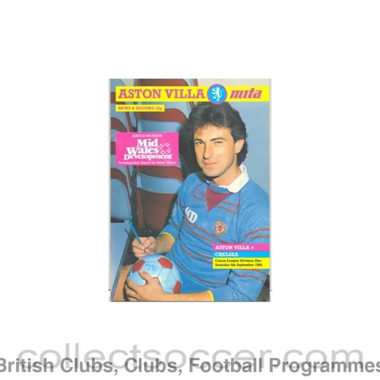 1984 - Aston Villa vChelsea official programme 08/09/1984