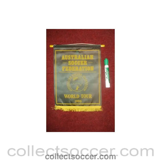 1984 - Australian Soccer Federation World Tour 1984 Pennant once property of the football referee Neil Midgley