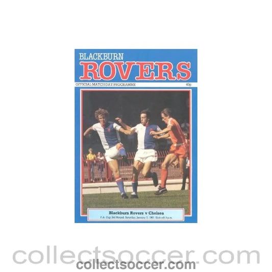 1984 - Blackburn Rovers vChelsea official programme 07/01/1984