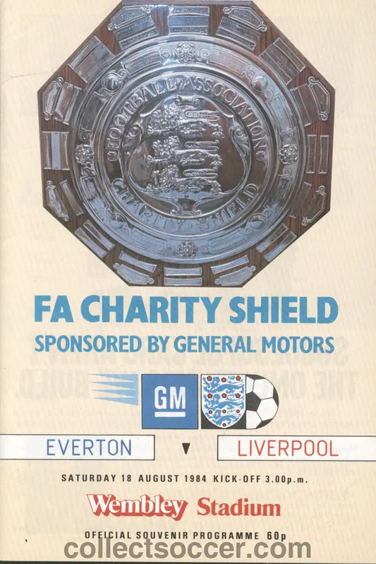 1984 Charity Shield Official Programme Everton v Liverpool