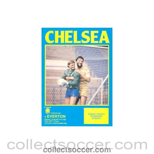 1984 - Chelsea v Everton official programme 31/08/1984 - Collect Soccer