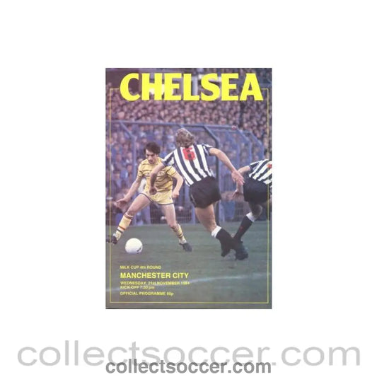 1984 - Chelsea v Manchester City official programme 21/11/1984