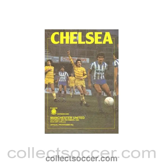 1984 - Chelsea v Manchester United official programme 29/12/1984
