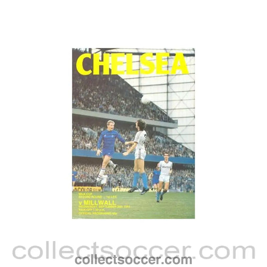 1984 - Chelsea v Millwall official programme 26/09/1984