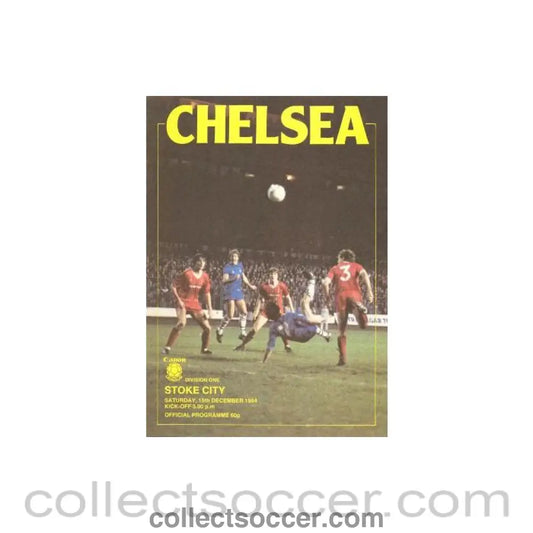 1984 - Chelsea v Stoke City official programme 15/12/1984