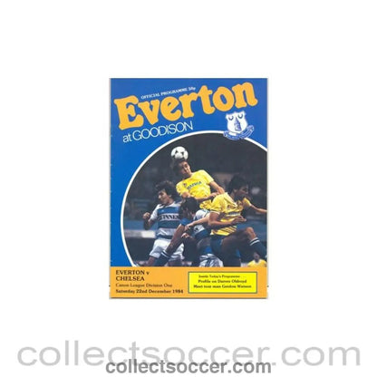 1984 - Everton v Chelsea official programme 22/12/1984 - Collect Soccer