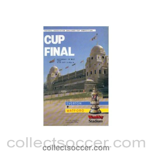 1984 FA Cup Final Programme Everton v Watford