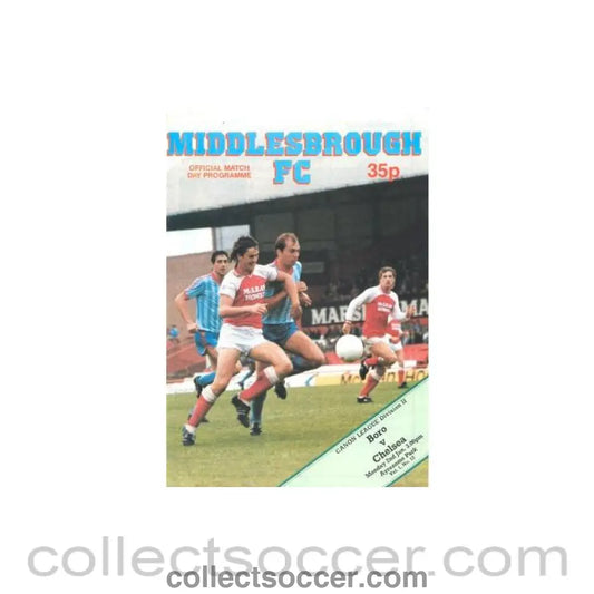 1984 - Middlesbrough vChelsea official programme 02/01/1984