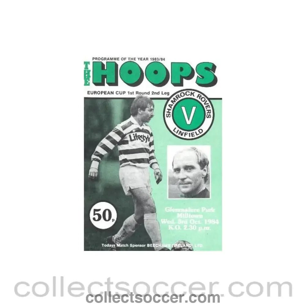 1984 - Queen's Park Rangers v Shamrock Rovers official programme 03/10/1984 European Cup - Collect Soccer