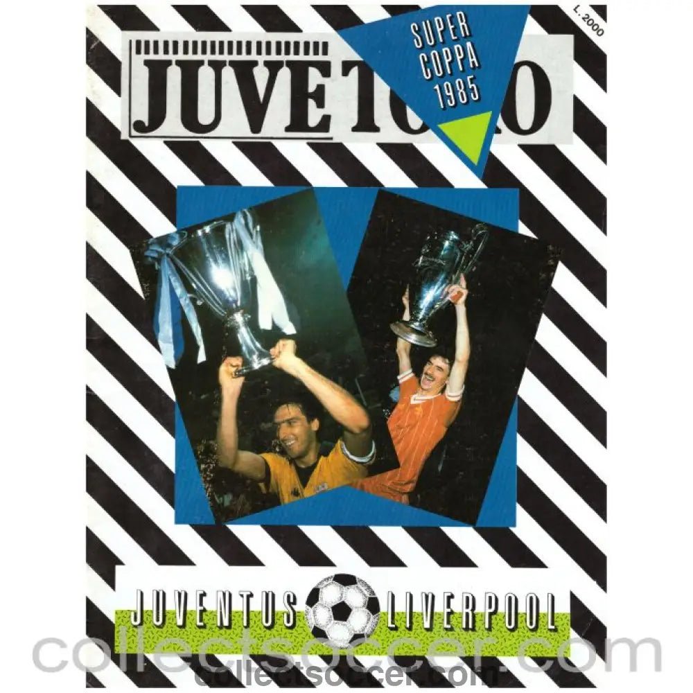 1984 Super Cup Official Programme Juventus V Liverpool - Collect Soccer
