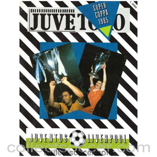1984 Super Cup Official Programme Juventus V Liverpool - Collect Soccer