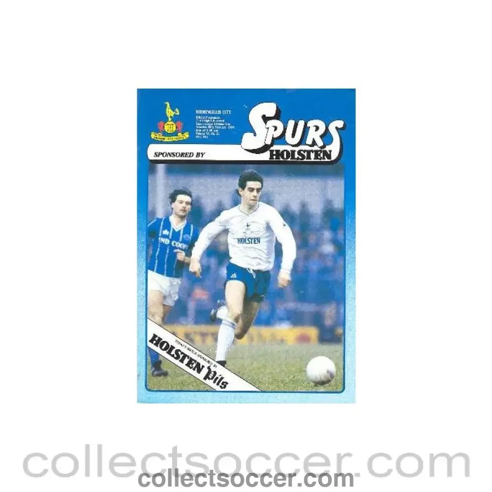 1984 - Tottenham Hotspur v Birmingham City official programme 25/02/1984 Canon League - Collect Soccer