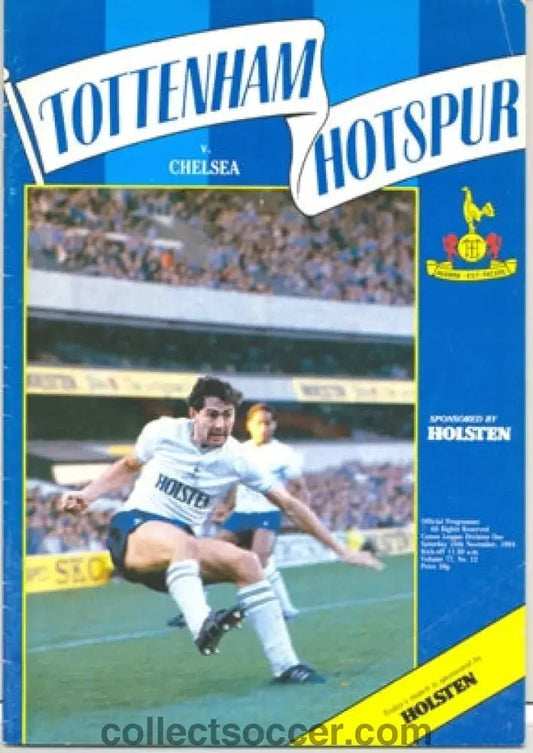 1984 - Tottenham Hotspur v Chelsea official programme 24/11/1984 - Collect Soccer