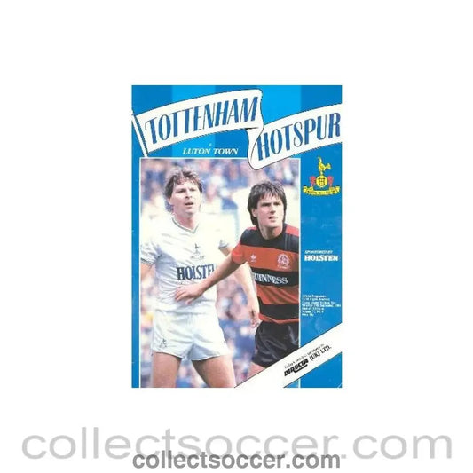 1984 - Tottenham Hotspur v Luton Town official programme 29/09/1984 Canon League - Collect Soccer