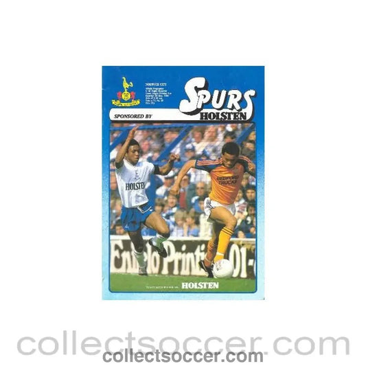 1984 - Tottenham Hotspur v Norwich City official programme 05/05/1984 Canon League - Collect Soccer