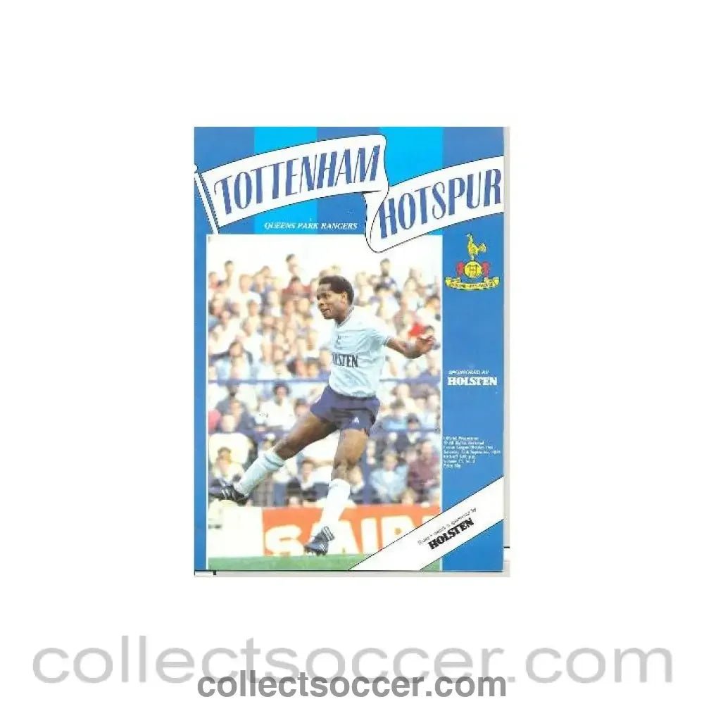 1984 - Tottenham Hotspur v Queen's Park Rangers official programme 15/09/1984 Canon League - Collect Soccer