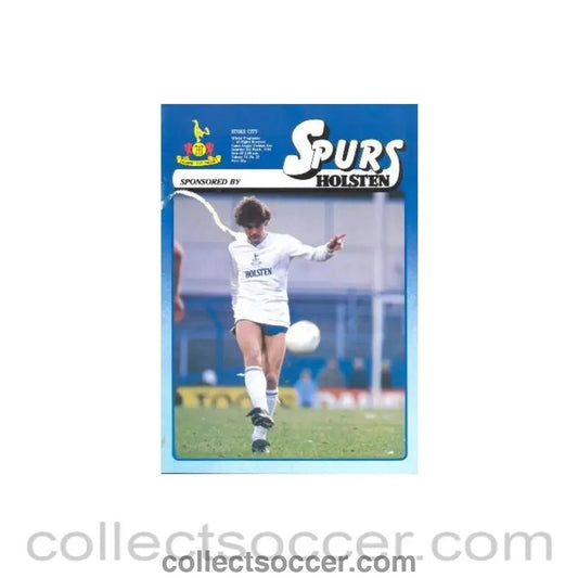 1984 - Tottenham Hotspur v Stoke City official programme 03/03/1984 Canon League - Collect Soccer