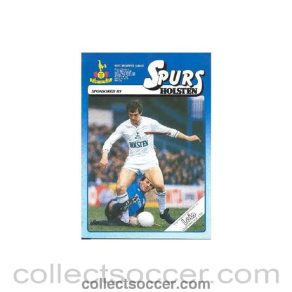 1984 - Tottenham Hotspur v West Bromwich Albion official programme 17/03/1984 Canon League - Collect Soccer