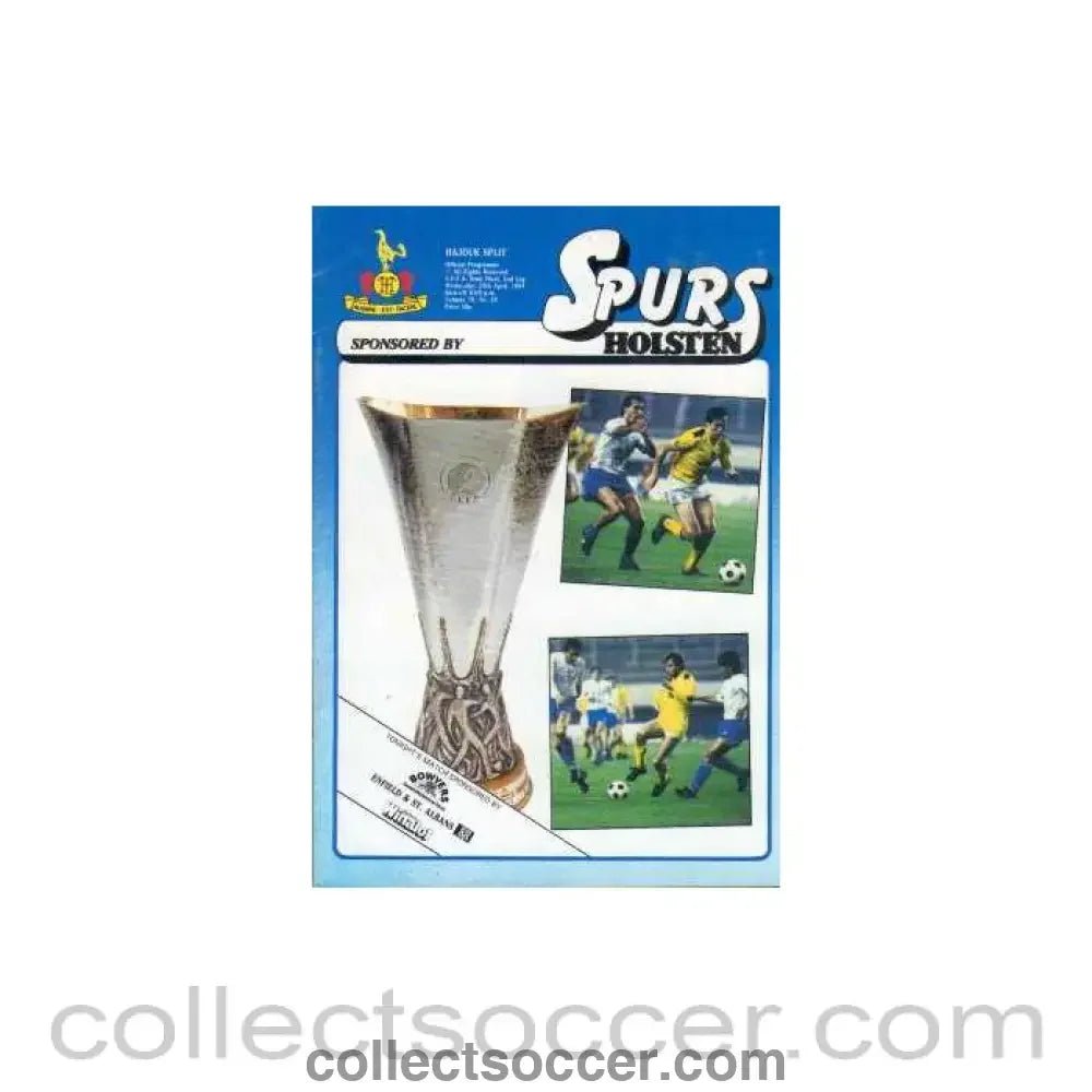 1984 UEFA Cup Semi Final Programme 2nd Leg 1984 - Collect Soccer