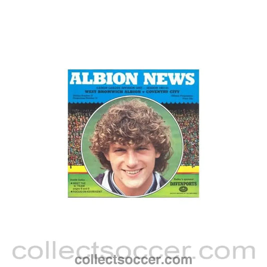 1984 - West Bromwich Albion v Coventry City official programme 25/02/1984 Canon League - Collect Soccer