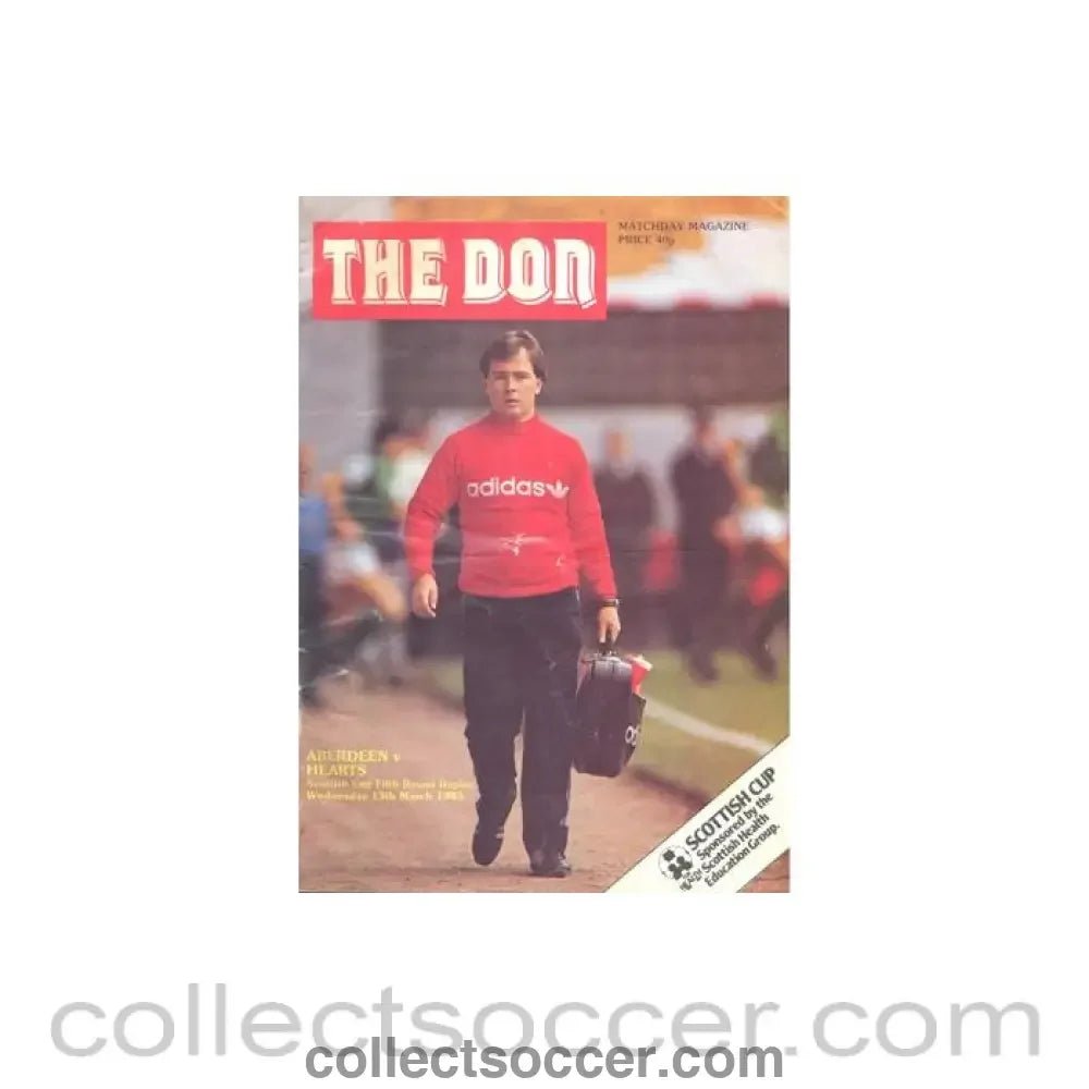 1985 - Aberdeen v Heart of Midlothian official programme 13/03/1985 Scottish Cup Replay - Collect Soccer