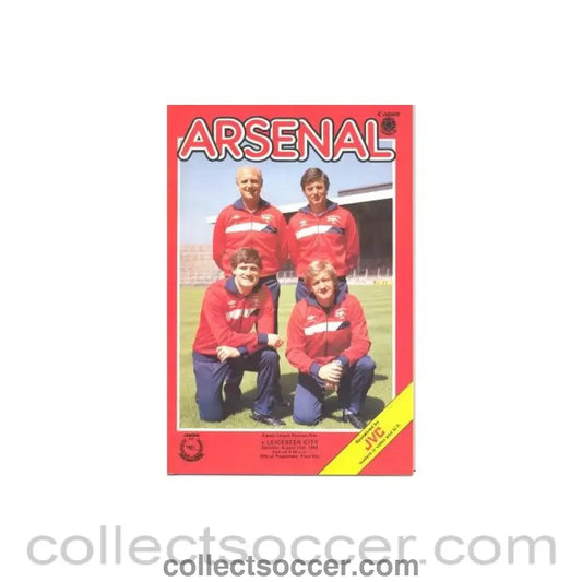 1985 - Arsenal v Leicester City official programme 31/08/1985 Canon League