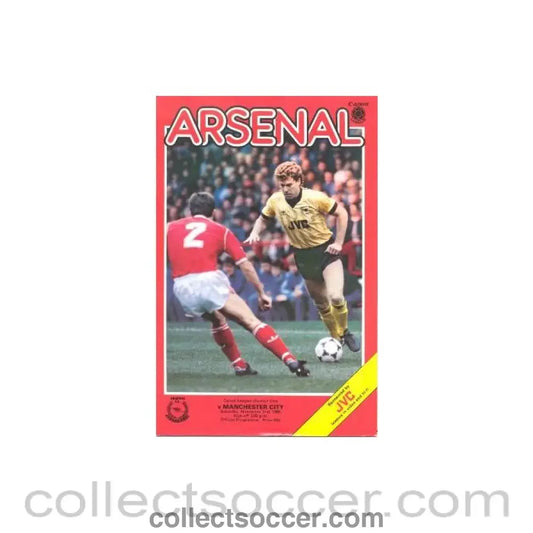 1985 - Arsenal v Manchester City official programme 02/11/1985 Canon League