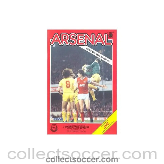 1985 - Arsenal v Queen’s Park Rangers official programme 28/12/1985 Canon League