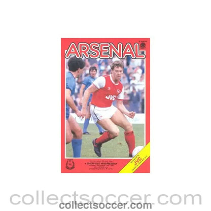 1985 - Arsenal v Sheffield Wednesday official programme 14/09/1985 Canon League - Collect Soccer