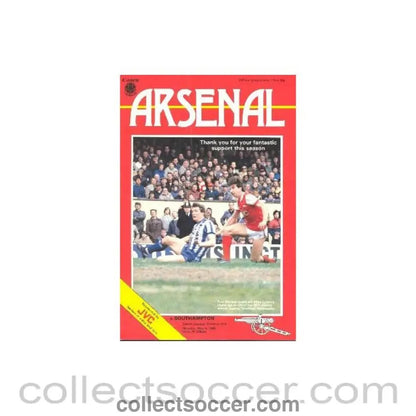1985 - Arsenal v Southampton official programme 06/05/1985 Canon League - Collect Soccer