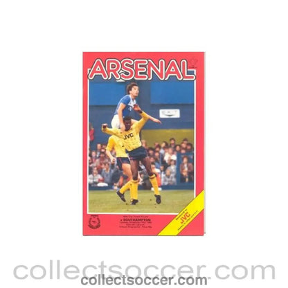 1985 - Arsenal v Southampton official programme 19/11/1985 Milk Cup - Collect Soccer