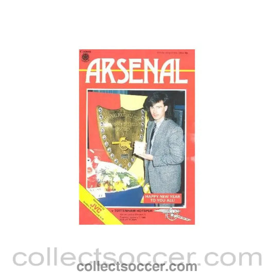 1985 - Arsenal v Tottenham Hotspur official programme 01/01/1985 Canon League
