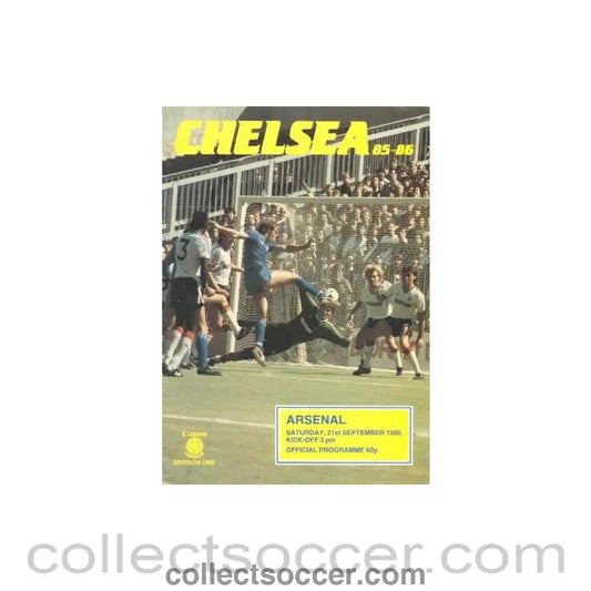1985 - Chelsea v Arsenal official programme 21/09/1985