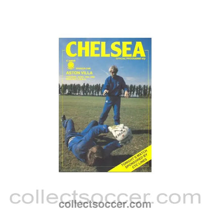 1985 - Chelsea v Aston Villa official programme 16/04/1985
