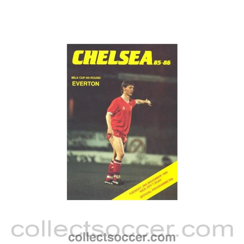 1985 - Chelsea v Everton official programme 26/11/1985
