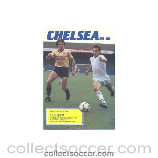 1985 - Chelsea v Fulham official programme 29/10/1985