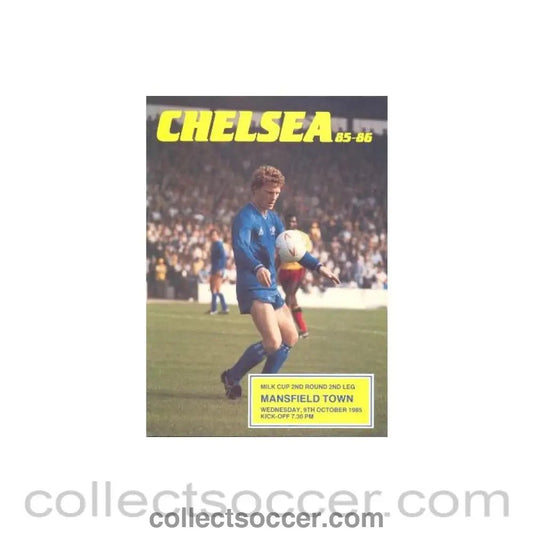 1985 - Chelsea v Mansfield Town official programme 09/10/1985 - Collect Soccer