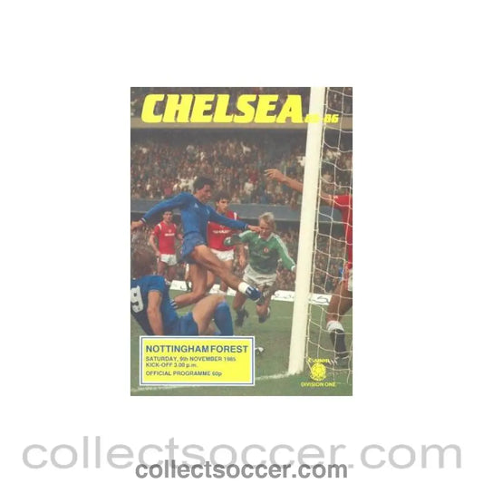 1985 - Chelsea v Nottingham Forest official programme 09/11/1985