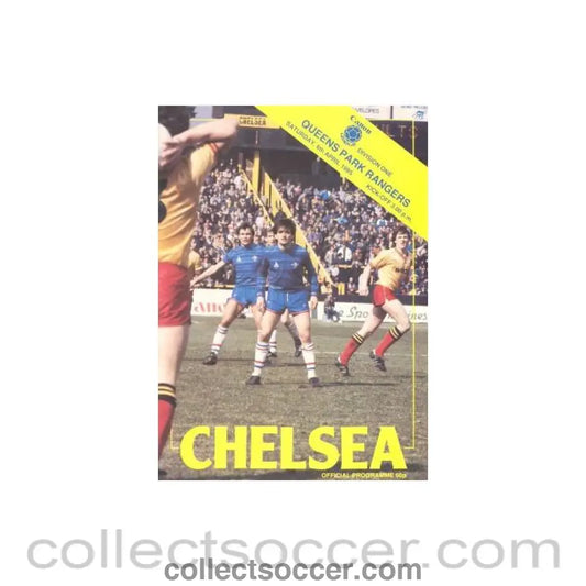 1985 - Chelsea v Queen’s Park Rangers official programme 06/04/1985