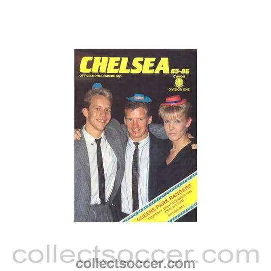 1985 - Chelsea v Queen's Park Rangers official programme 26/12/1985 - Collect Soccer