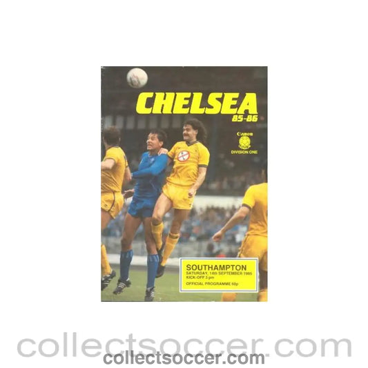 1985 - Chelsea v Southampton official programme 14/09/1985