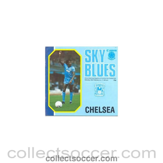 1985 - Coventry City v Chelsea official programme 23/02/1985 - Collect Soccer