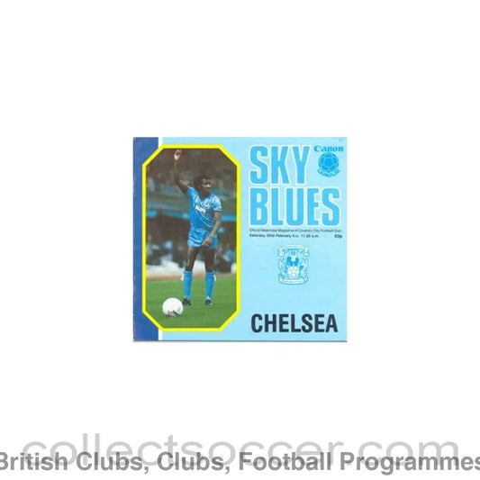 1985 - Coventry City vChelsea official programme 23/02/1985